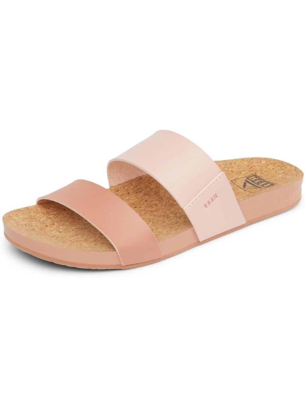 Women's Cameo Rose Duo Open-Toe Footwear Cushion Vista Solid Slide Sandal Shoes